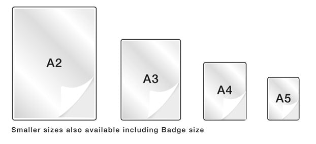 What size documents do you need to laminate?