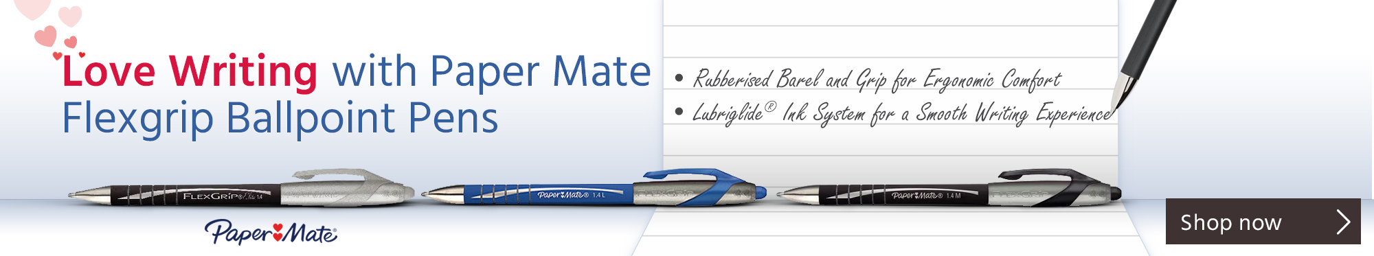 Love Writing with Paper Mate Flexgrip Ballpoint Pens