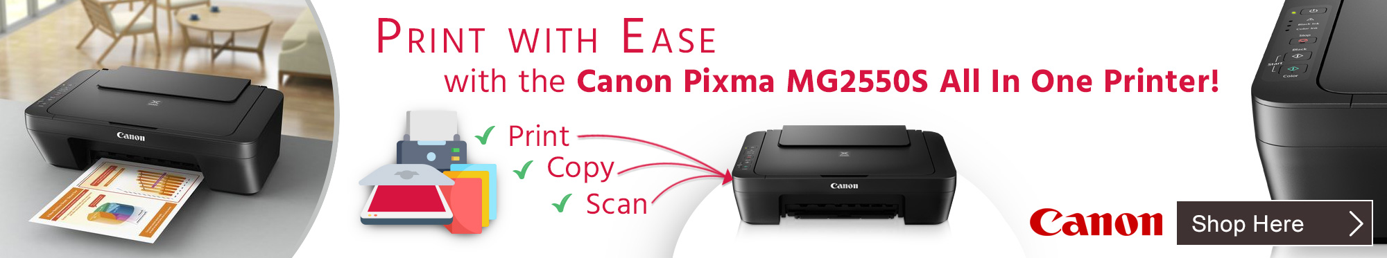 Print With Ease With The Canon Pixma MG2550S All In One Printer
