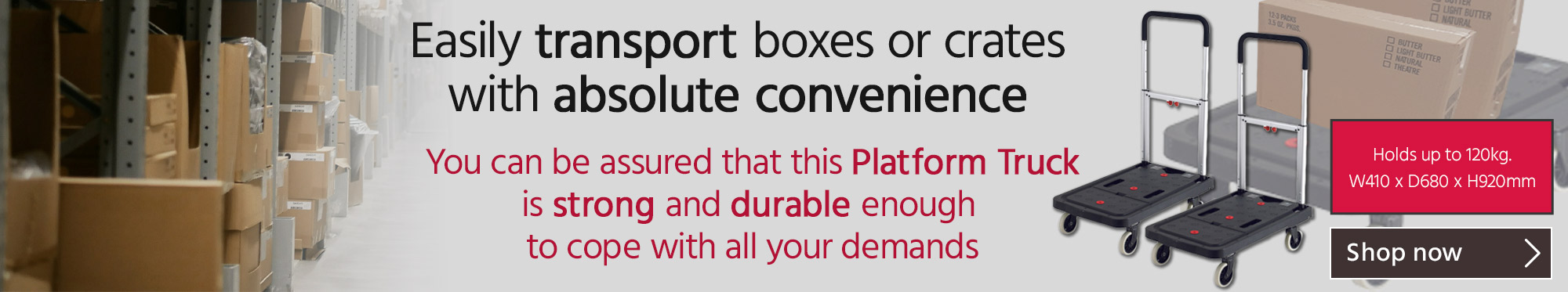 Easily Transport Boxes and Crates with Absolute Convenience