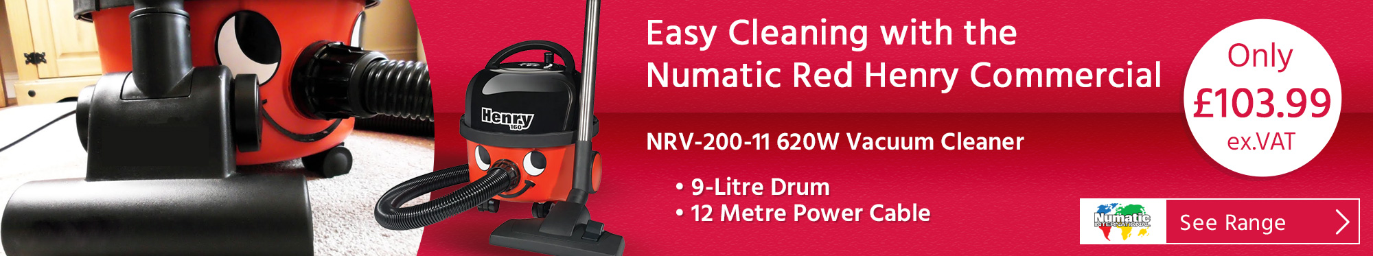 Easy Cleaning With The Numatic Red Henry