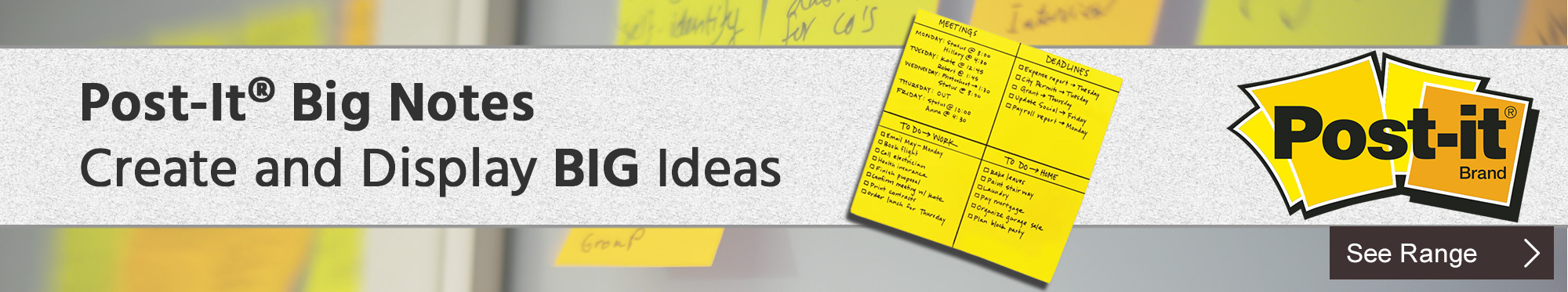 Post-it Big Notes Create and Display Big Ideas