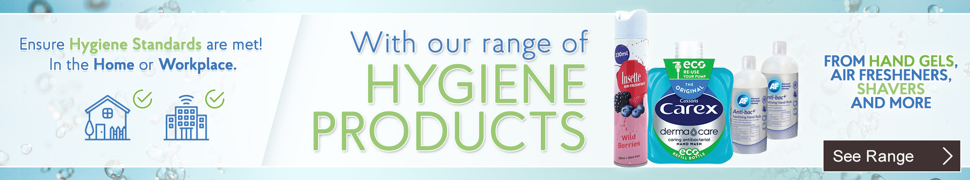 Ensure Hygiene Standards Are Met with The Range of Hygiene Products