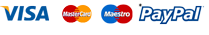 We accept a range of credit & debit cards