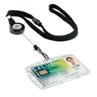 Durable Textile Lanyard with Badge Reel <TAG>TOPSELLER</TAG>